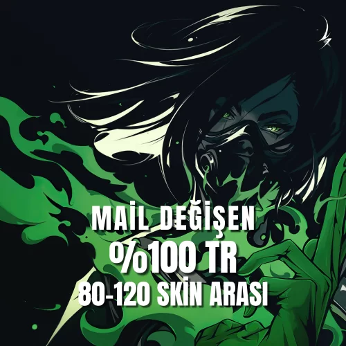  Premium TR Hesap  80-120 ARASI SKİN+ Özel Skinli